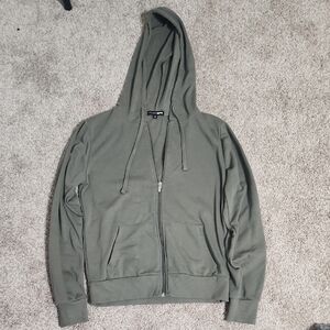 Fashion Nova Women's Olive Zip-Up Jacket